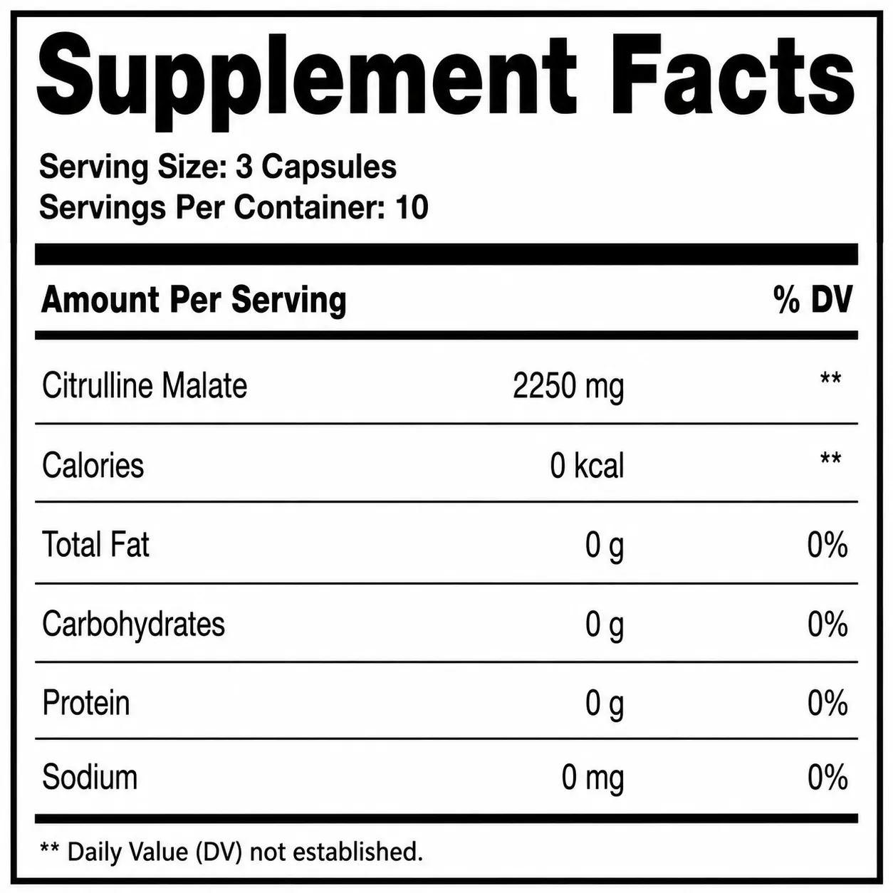 Citrulline Malate Capsules - Image 2